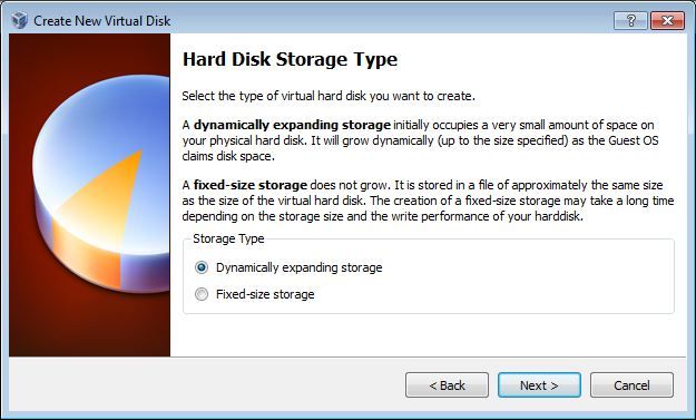 Vbox Hard disk type