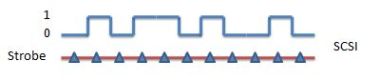 SCSI using strobe line SCSI using strobe line