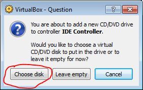 VirtualBox Add DVD