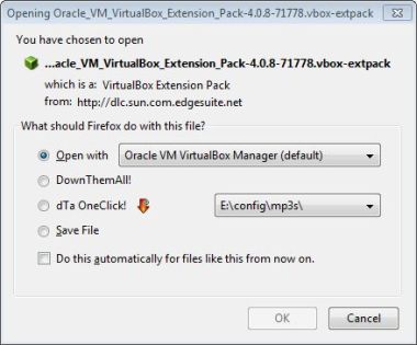 VBox extension pack install