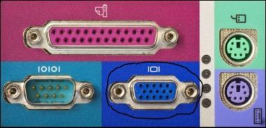 VGA ports, graphics ports, display card