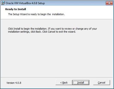 Virtualbox install Ready Virtualbox install Ready